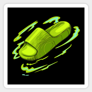 Solar Yellow Clog Shoes Magnet